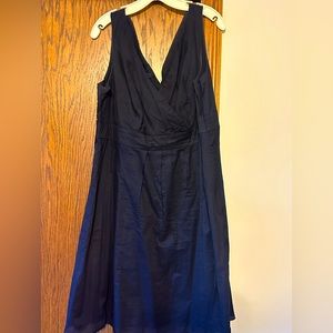 Lands End navy dress